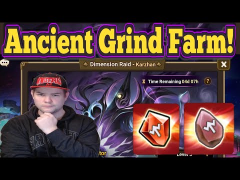 Dimension Raid - Farming Ancient Grinds & Gems?! - Summoners War