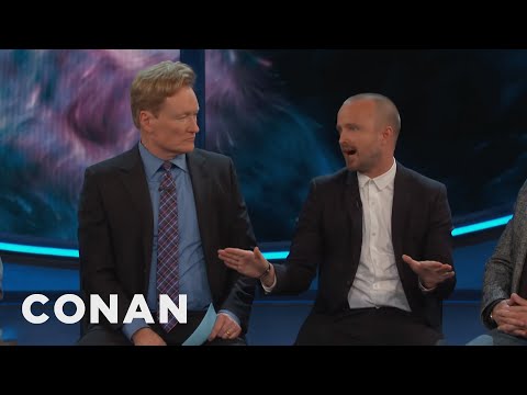 Aaron Paul Is Afraid His Daughter's First Word Will Be "Bitch" | CONAN on TBS