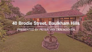 40 Brodie Street, BAULKHAM HILLS, NSW 2153