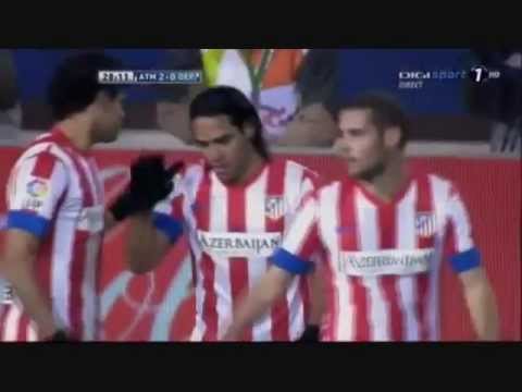 LE QUINTUPLÉ DE RADAMEL FALCAO !!! ( 5 goals ) déportivo la corogne
