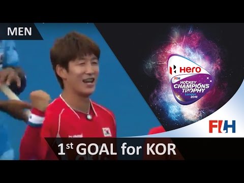 IND 1-1 KOR Kim Juhun tips in to give Korea an equaliser out of nothing! #HCT2016
