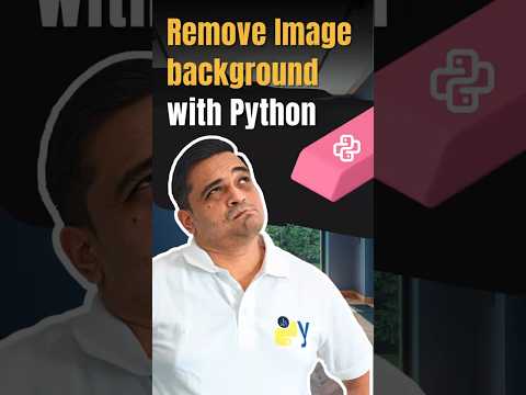 Remove image background with Python! #coding #programming #ytshorts #shorts