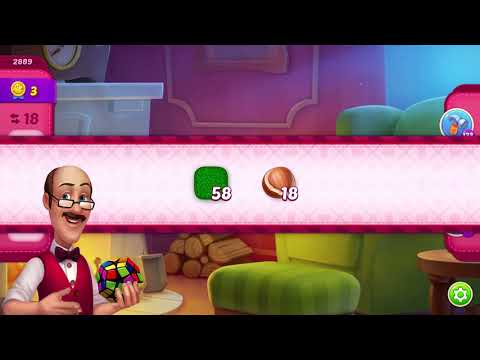 Homescape（夢幻家園）level 2889 沒有使用道具，no boosters