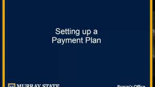Bursar's Office - Set Up a Payment Plan