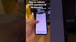 How to redeem NS55 vouchers at McDonald’s - easy peasy… very seamless…