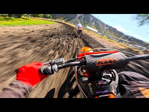 KTM 450 SX-F Wide OPEN - (Wild Battle Leads to INSANE CRASH)