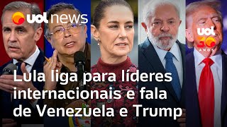 Lula liga para líderes de Colômbia, México e Canadá para falar de Venezuela e ofensivas de Trump