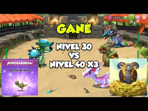 I completed the hero challenge with a Level 30 dragon ⭐Dragon Mania Legends