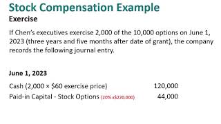 ACCT362 - Stock Compensation Plans (Stock Options)