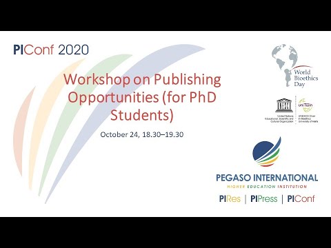 Workshop on Publishing Opportunities