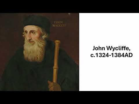 Wycliffe, Luther, and Today
