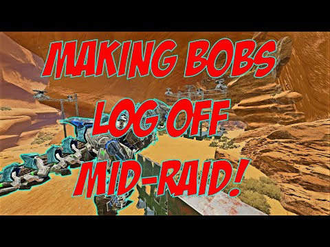 They LOGGED OFF While Getting WIPED!! Central Cave Fob Part 2 Ark Official PvP Small Tribes