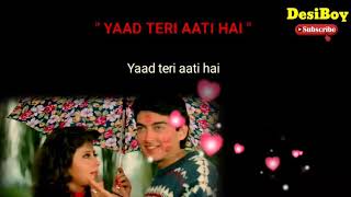 Yaad Teri Aati Hai karaoke with lyrics - YouTube