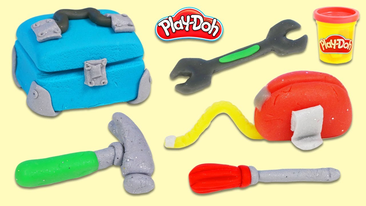 How to Make Pretend Play Doh Toolbox and Tool Set!