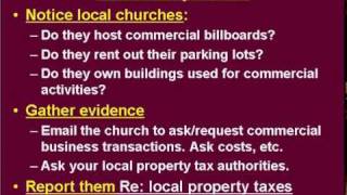 Help Make Churches Pay Taxes!  You can help.