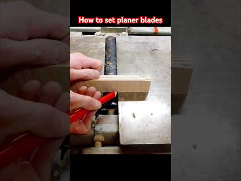 Setting planer blades with this easy jig #woodworking #joinery #quicktips