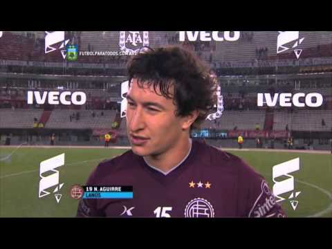 Aguirre: "Una lástima". River 1 - Lanús 1. Fecha 25. Primera División 2015. FPT.