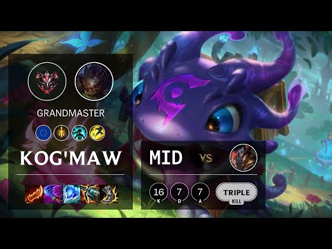 Kog'Maw Mid vs Twisted Fate - EUW Grandmaster Patch 11.24