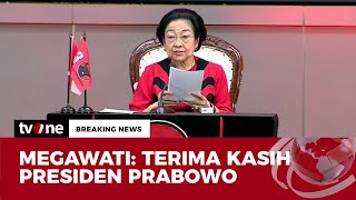 Download lagu [BREAKING NEWS] Pidato Megawati, Ucapkan Terima Kasih ke Prabowo atas Pelurusan Sejarah | tvOne mp3