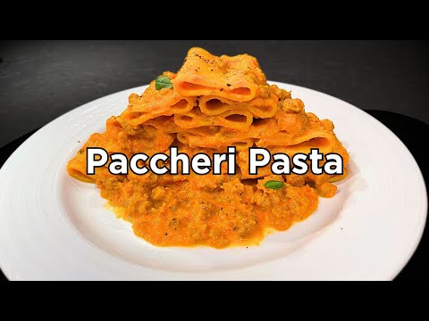 How to Make Sausage & Pepper Pasta - Recipe for Paccheri Pasta