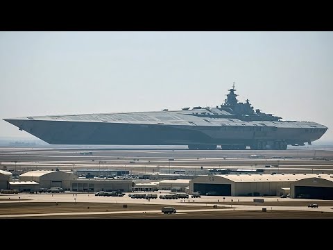 Test flight of a colossal space battleship - Short Film - AI Generated