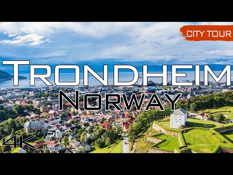 Trondheim, Norway - City Tour & Drone, 4k