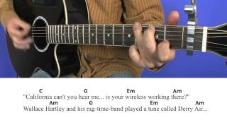 12.1 The Titanic - Cover - Lesson - Paddy goes to Holyhead - Lyrics - Chords