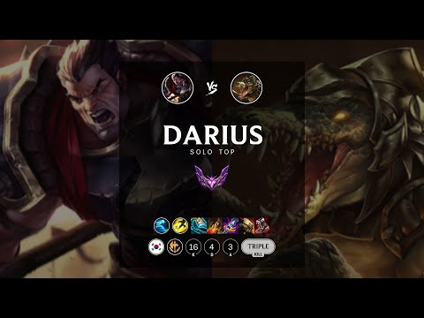 Darius Top vs Renekton - KR Master Patch 12.7