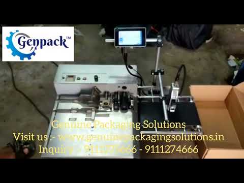 High speed Batch coding system | Friction Feeder for mono cartons - Inkjet mrp,date,printing machine