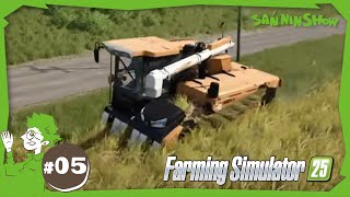 #5 「また木を伐り、稲を刈る」農業生活 視点:鉄塔 with 標準【Farming Simulator 25】