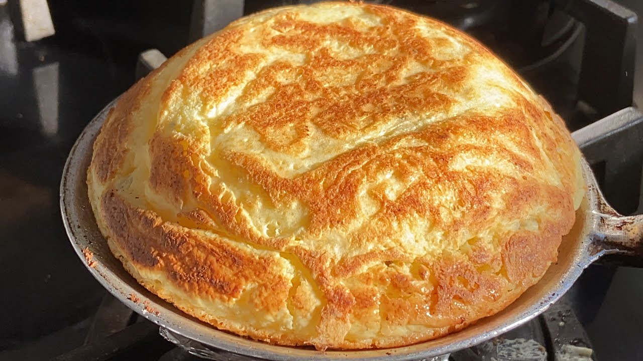 PÃO DE MAIZENA DE FRIGIDEIRA COM 1 OVO EM 5 MINUTOS