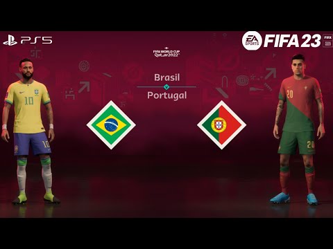 FIFA 23 - Brazil vs Portugal | PS5 Gameplay | FIFA World Cup 2022