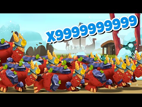 Rocky Army 💪 Power Full Dino's Unlimited x9999999 - Dino Bash 2 Travel Thur Time Gameplay