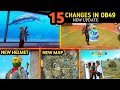 TOP 15 BIGGEST CHANGES IN THE NEW OB49 UPDATE ADVANCE SERVER GARENA FREE FIRE
