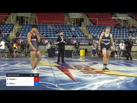 160 Lbs Consi Of 64 #2 - Zach Valdez, Montana Vs Ethan Miller, Idaho F846