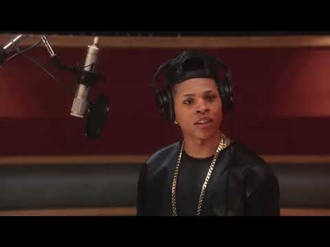 Empire trailer still with microphone and spotlight hinting at genres from rap to ballad