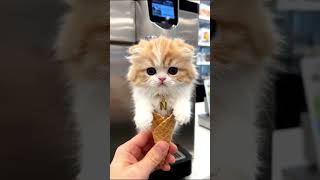 🍦 Ice Cream Cats 🐱 | ASMR Satisfying & Relaxing #shorts #cat #aiasmr