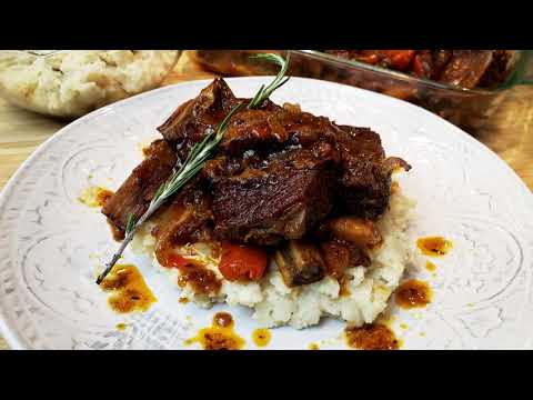 Beef Short Ribs with Mashed Potato - Ninja Foodi