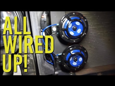 Hella Horn Sharptones Are Finally Wired Up! [Aftermarket Horns Part 2]