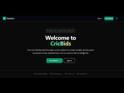 CricBids video thumbnail