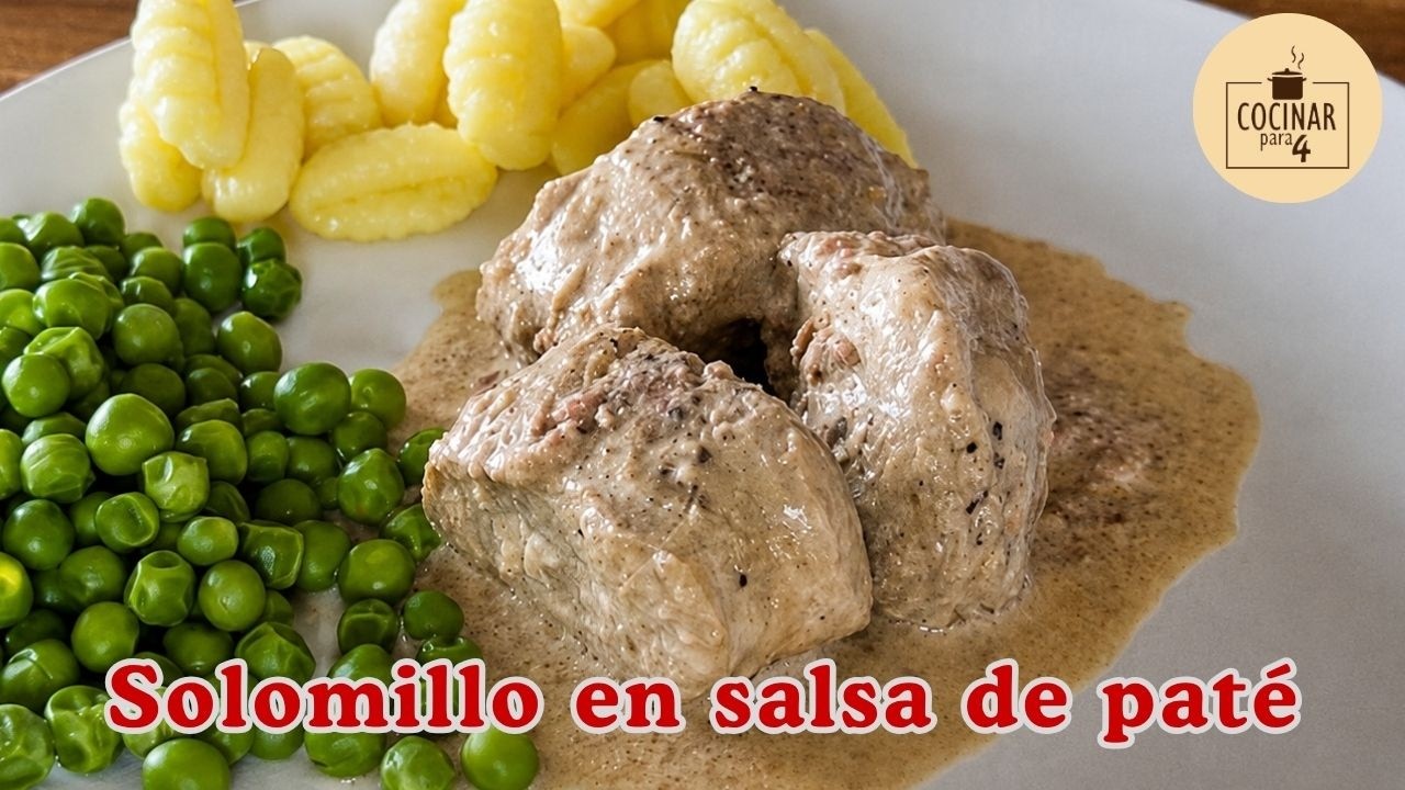 Cómo hacer solomillo de cerdo con paté a la pimienta
