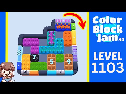 Color Block Jam Level 1103 Solution Walkthrough