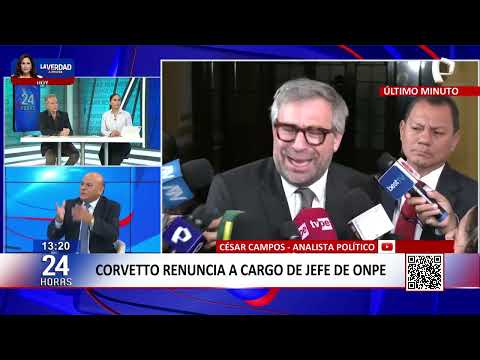 Piero Corvetto presentó su renuncia como jefe de la ONPE