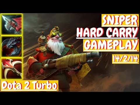 Sniper 14/2/14 [HARD CARRY] [Gameplay DOTA 2 Turbo] 7.30