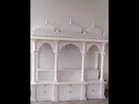 6.5 Feet White Makrana Marble Temple