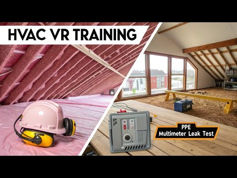 HVAC Technician PPE VR Challenge (Unity) — Multimeter & Leak Test Training Simulation – video thumbnail