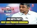 Interview Time With Lok Satta Party Chief Jaya Prakash Narayana V6 News