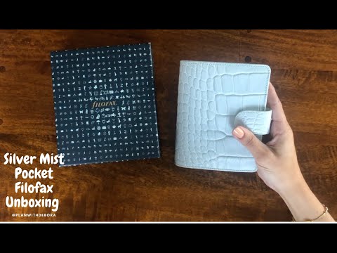 Silver Mist Pocket (Filofax) Unboxing