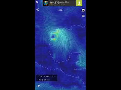 Wind Map Hurricane Tracker, 3D Video