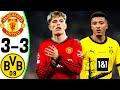 Manchester United vs Borussia Dortmund 3-3 - All Goals and Highlights - 2024 🔥 SANCHO